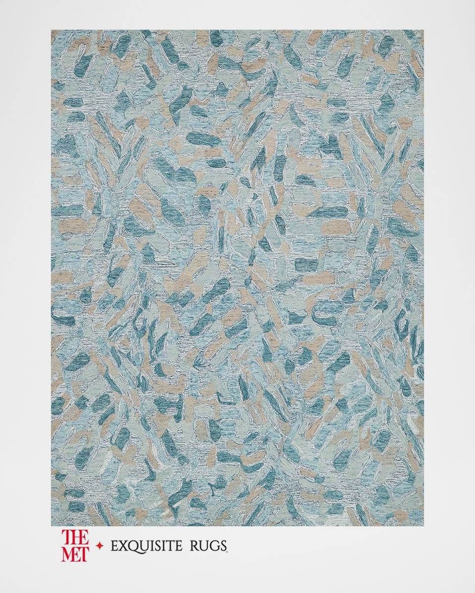 Botanica Hand-Tufted Turquoise Rug, 8' x 10'